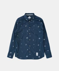 Mand Lakor Skjorter | Tattoo Shirt L/S Navy