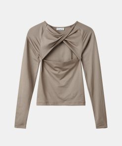 Kvinde H2OFagerholt Toppe & Bluser | Elegant Top L/S Walnut