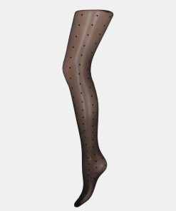 Kvinde Sneaky Fox Stromper | Milla Pantyhose Black