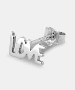 Kvinde LULU Copenhagen Smykker | Word Love Ear Stud Silver