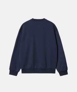 Mand Carhartt WIP Sweatshirts | Heart Patch Sweatshirt Blue