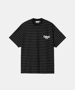 Kvinde Carhartt WIP T-Shirts | W Orlean Spree Tee Black/White