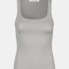 Kvinde Samsøe Samsøe Toppe & Bluser | Amanza Tank Top Silver