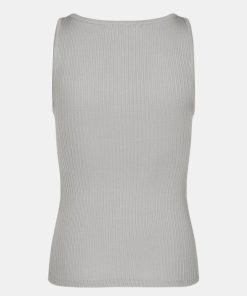 Kvinde Samsøe Samsøe Toppe & Bluser | Amanza Tank Top Silver