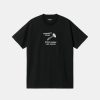 Mand Carhartt WIP T-Shirts | Strange Screw Tee Black