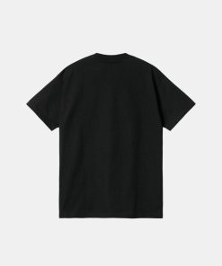 Mand Carhartt WIP T-Shirts | Strange Screw Tee Black