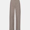 Kvinde Remain Bukser | Striped Twill Pants Coffee Bean