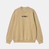 Mand Carhartt WIP Sweatshirts | Ink Bleed Sweatshirt Tobacco