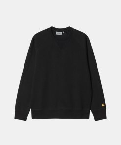 Mand Carhartt WIP Sweatshirts | Chase Sweatshirt Black