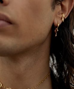 Kvinde Maria Black Smykker | River Earcuff Gold