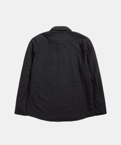 Mand Norse Projects Skjorter | Jens Overshirt Charcoal Mel