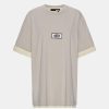 Kvinde ROTATE T-Shirts | Astery Tee Oyster Gray