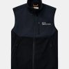 Mand HALO Veste | Blocked Fleece Vest Black