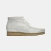 Mand Clarks | Wallabee Patch Boots White Combi