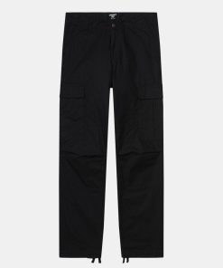 Mand Carhartt WIP Bukser | Regular Cargo Pants Black Rinsed