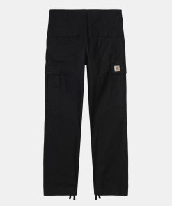 Mand Carhartt WIP Bukser | Regular Cargo Pants Black Rinsed