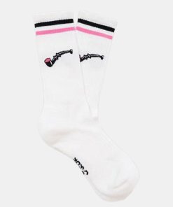 Mand Lakor Stromper | Lakridspibe Socks White