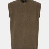 Mand Mads Nørgaard Strik | Gustav Knit Vest Tarmac