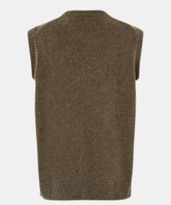 Mand Mads Nørgaard Strik | Gustav Knit Vest Tarmac