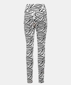 Kvinde ROTATE Bukser | Elodie Leggings Zebra