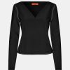 Kvinde Stine Goya Toppe & Bluser | Ivee Tee L/S Jet Black