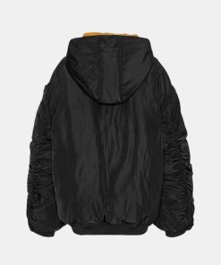 Kvinde ROTATE Jakker | Oversized Bomber Jacket Black