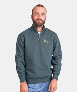 Mand ELSK Sweatshirts | Earth Loving Sweatshirt Stone Green