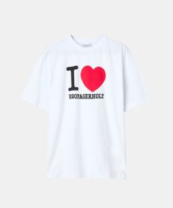 Kvinde H2OFagerholt T-Shirts | I Love Tee Off White