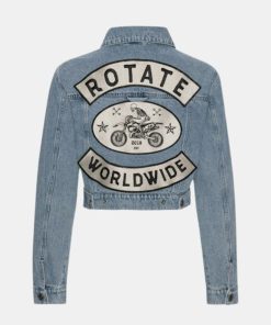 Kvinde ROTATE Jakker | Divola Jacket Medium Blue