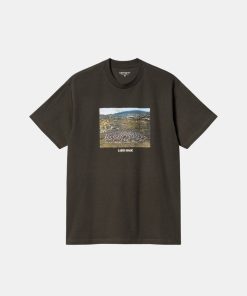 Mand Carhartt WIP T-Shirts | Earth Magic Tee Cypress