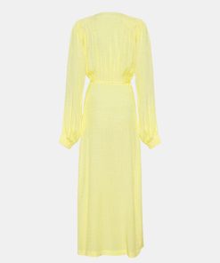 Kvinde ROTATE Kjoler | Marisol Dress Elfin Yellow