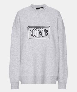 Kvinde ROTATE Sweatshirts | Crew Sweatshirt Light Grey Mel