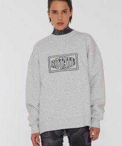 Kvinde ROTATE Sweatshirts | Crew Sweatshirt Light Grey Mel