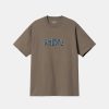 Mand Carhartt WIP T-Shirts | Spin Script Tee Barista