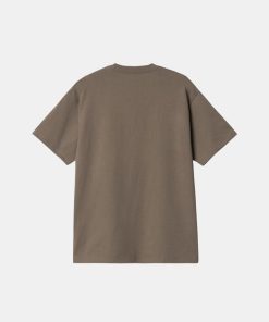 Mand Carhartt WIP T-Shirts | Spin Script Tee Barista