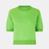 Kvinde Samsøe Samsøe Strik | Jeanne Knit S/S Green Flash