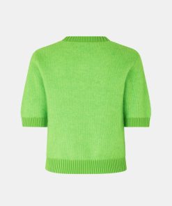 Kvinde Samsøe Samsøe Strik | Jeanne Knit S/S Green Flash