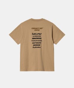 Mand Carhartt WIP T-Shirts | Wip Coffee Tee Dusty H Brown