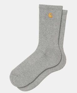 Kvinde Carhartt WIP Stromper | Chase Socks Grey Heather