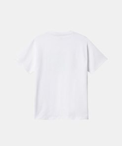 Mand Carhartt WIP T-Shirts | Underground Sound Tee White