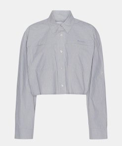 Kvinde Remain Skjorter | Poplin Cropped Shirt English Manor Comb.