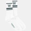 Mand Wood Wood Stromper | Con Socks White/Green