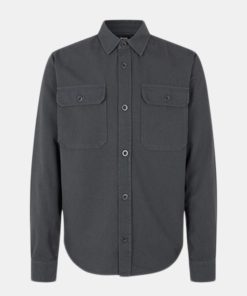 Mand Mads Nørgaard Skjorter | Skyler Overshirt Asphalt