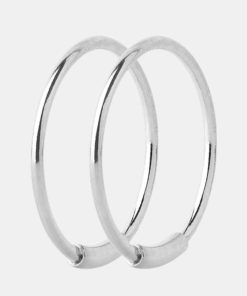 Mand Maria Black Smykker | Basic 12 Hoops Silver