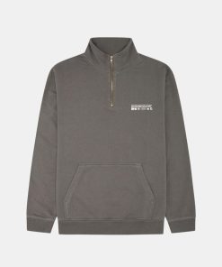 Mand Woodbird Sweatshirts | Wblass Tech Sweatshirt Halfzip Antra Grey