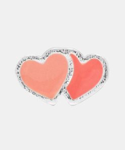 Kvinde LULU Copenhagen Smykker | 2Hearts Ear Stud Silver