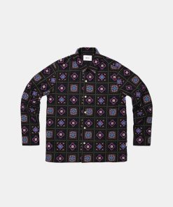 Mand NN07 Skjorter | Julio Shirt L/S Black Multi