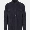 Mand Mads Nørgaard Skjorter | Malte Stripe Shirt Deep Well/Cub