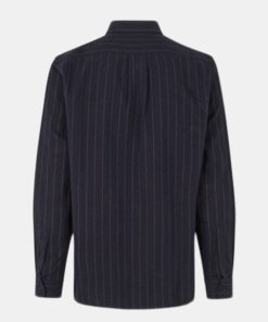 Mand Mads Nørgaard Skjorter | Malte Stripe Shirt Deep Well/Cub