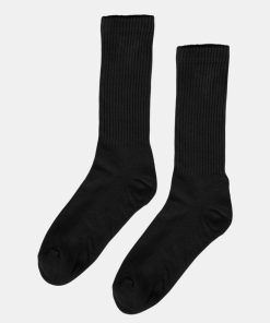 Mand Colorful Standard Stromper | Organic Active Socks Deep Black